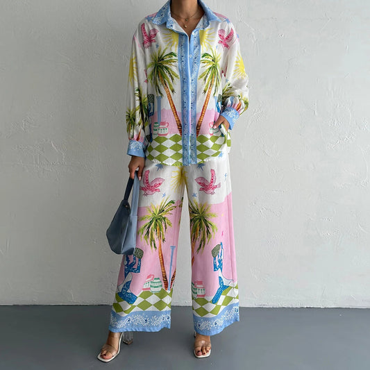 Floral Linen Suit for Effortless Elegance™